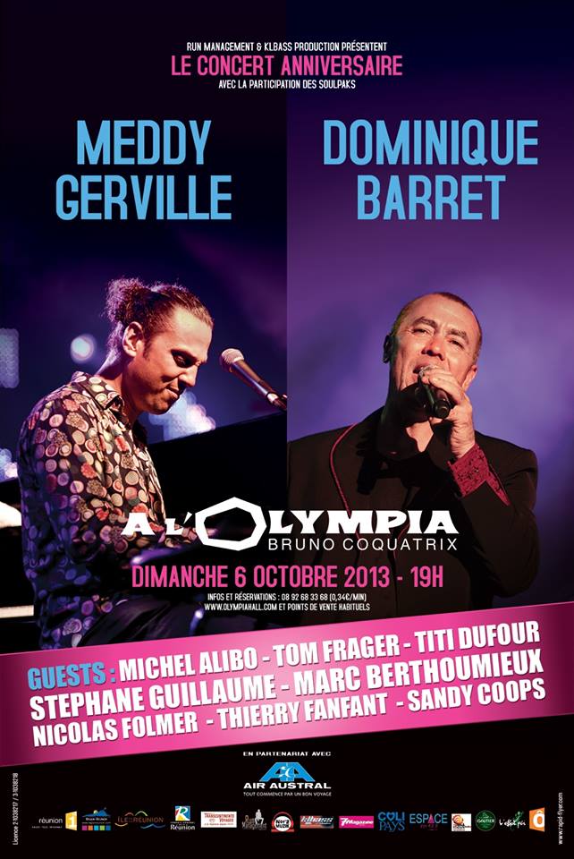 Affiche Meddy Gerville Olympia2013