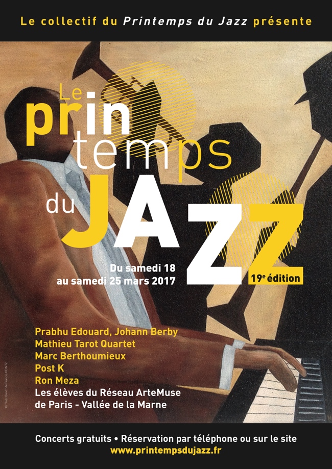 Affiche Printemps du jazz 2017 Noisiel