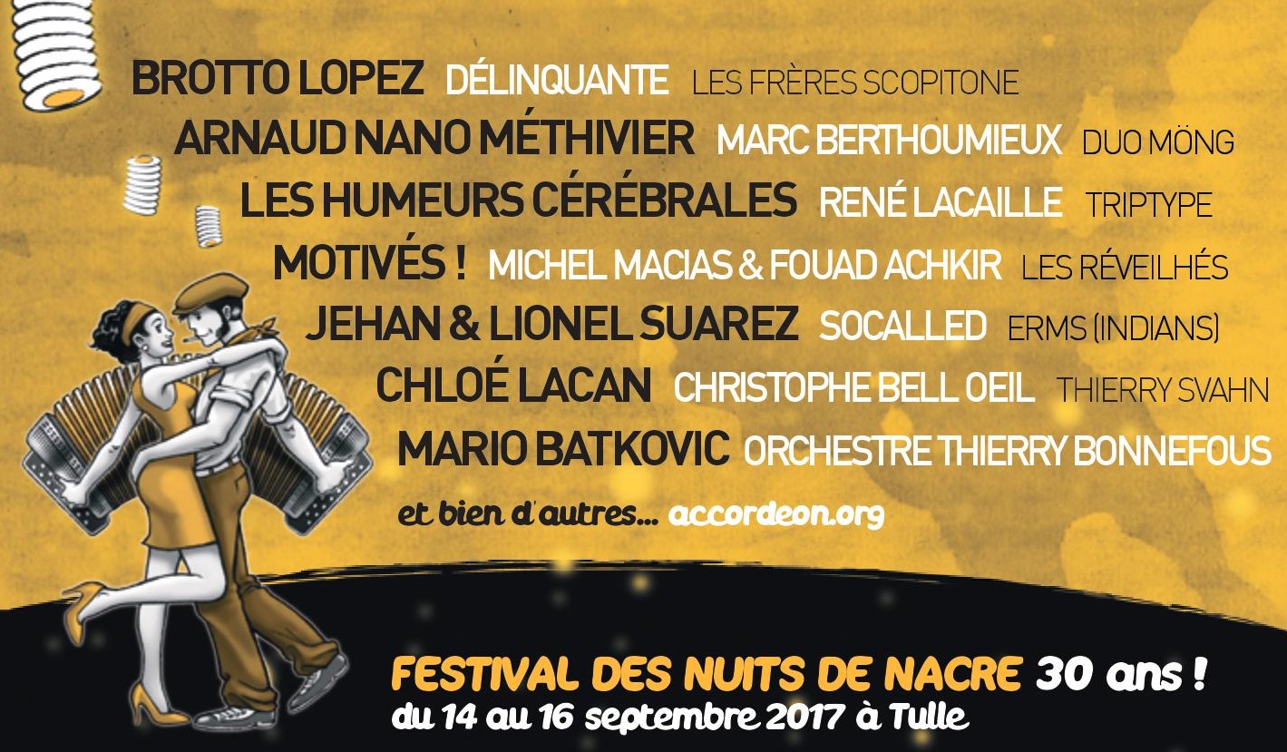 NUITS DE NACRE 2017 PROGRAMME